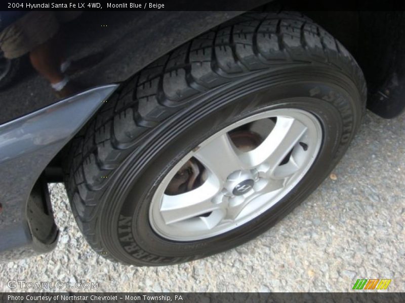 Moonlit Blue / Beige 2004 Hyundai Santa Fe LX 4WD