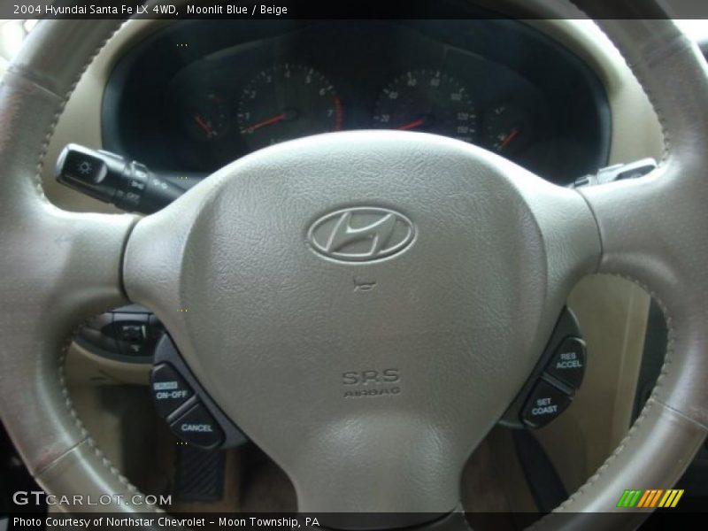 Moonlit Blue / Beige 2004 Hyundai Santa Fe LX 4WD
