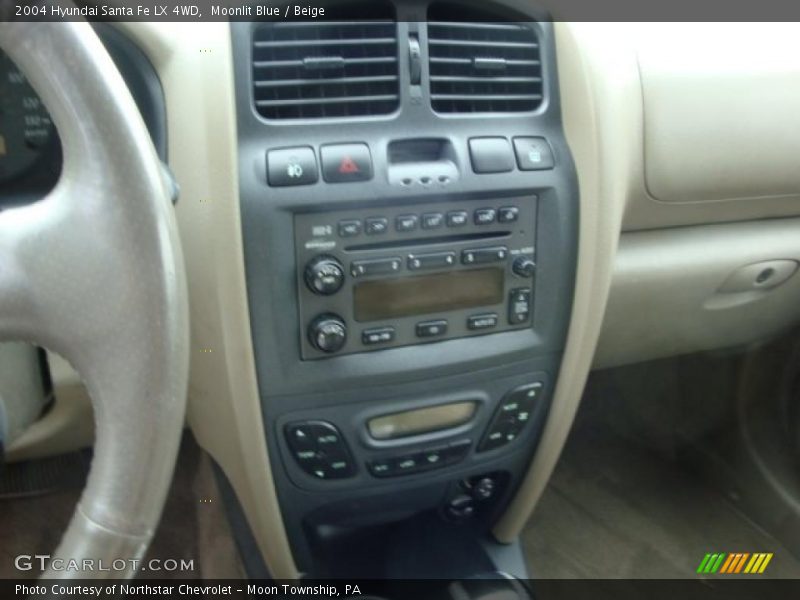 Moonlit Blue / Beige 2004 Hyundai Santa Fe LX 4WD