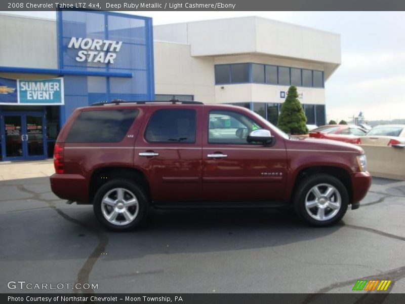 Deep Ruby Metallic / Light Cashmere/Ebony 2008 Chevrolet Tahoe LTZ 4x4