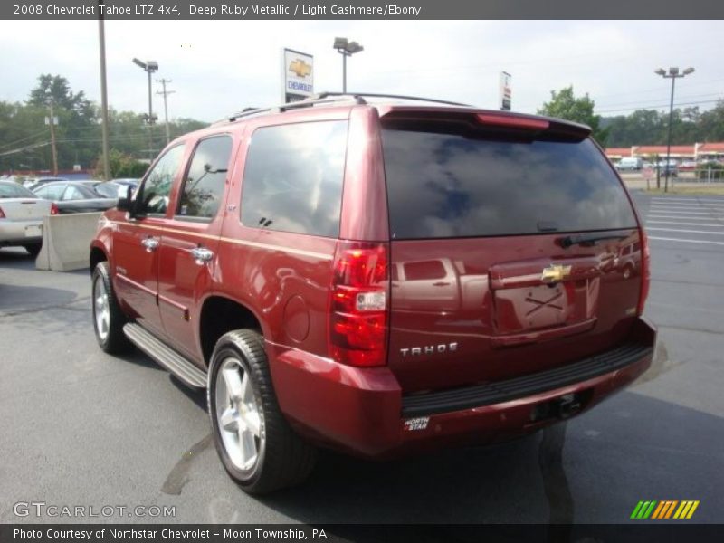 Deep Ruby Metallic / Light Cashmere/Ebony 2008 Chevrolet Tahoe LTZ 4x4