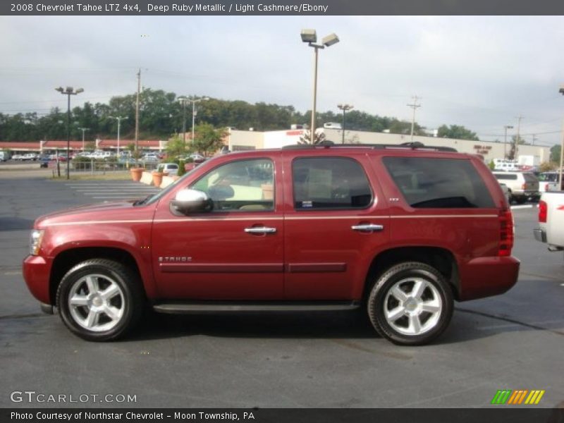 Deep Ruby Metallic / Light Cashmere/Ebony 2008 Chevrolet Tahoe LTZ 4x4