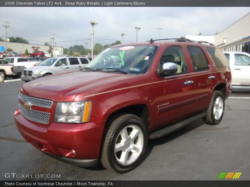 Deep Ruby Metallic / Light Cashmere/Ebony 2008 Chevrolet Tahoe LTZ 4x4