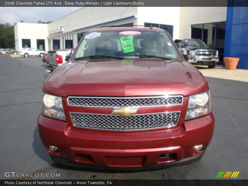 Deep Ruby Metallic / Light Cashmere/Ebony 2008 Chevrolet Tahoe LTZ 4x4