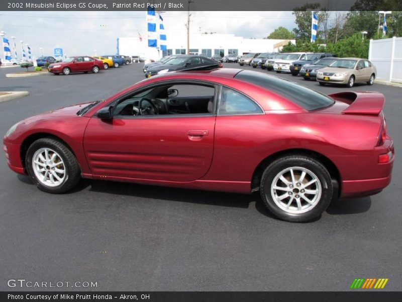 Patriot Red Pearl / Black 2002 Mitsubishi Eclipse GS Coupe