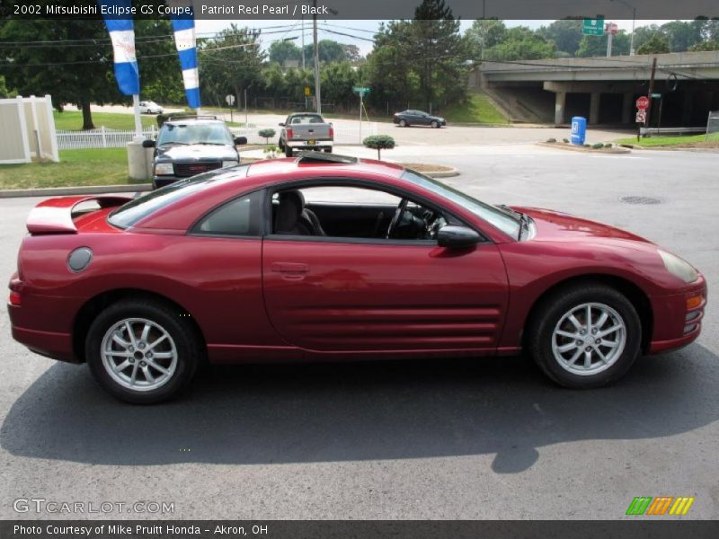 Patriot Red Pearl / Black 2002 Mitsubishi Eclipse GS Coupe