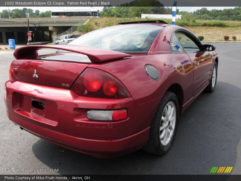Patriot Red Pearl / Black 2002 Mitsubishi Eclipse GS Coupe