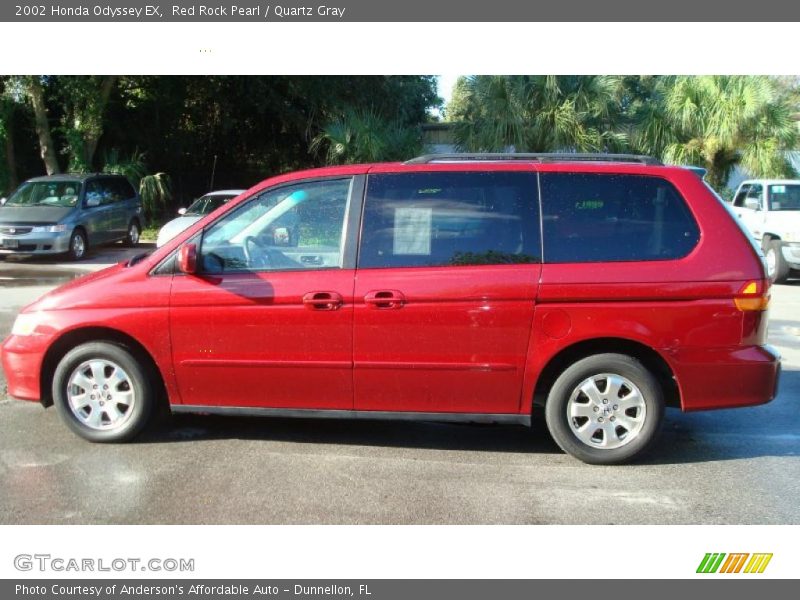 Red Rock Pearl / Quartz Gray 2002 Honda Odyssey EX