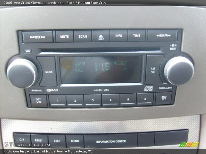 Black / Medium Slate Gray 2006 Jeep Grand Cherokee Laredo 4x4