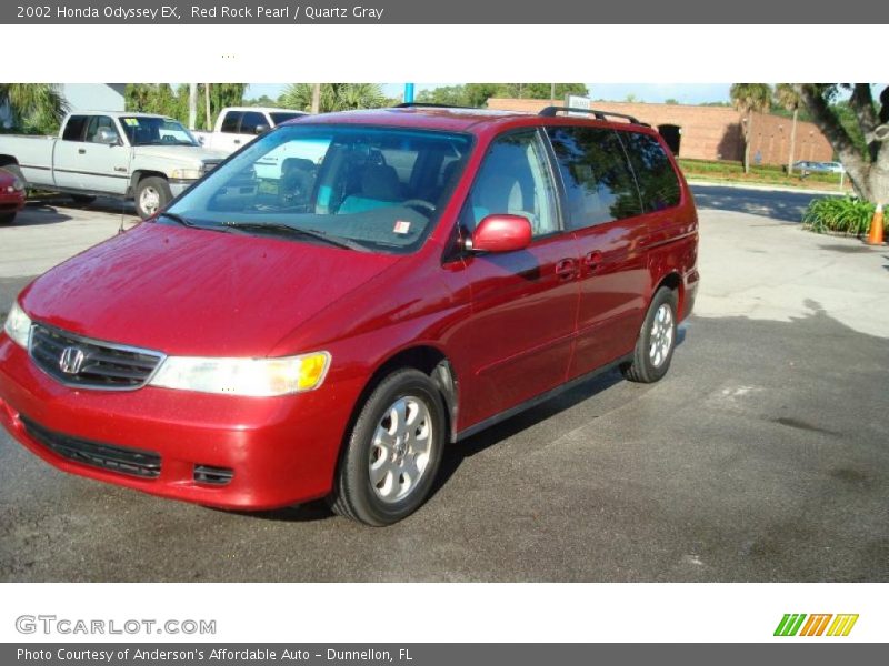 Red Rock Pearl / Quartz Gray 2002 Honda Odyssey EX