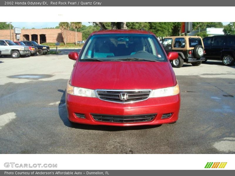 Red Rock Pearl / Quartz Gray 2002 Honda Odyssey EX