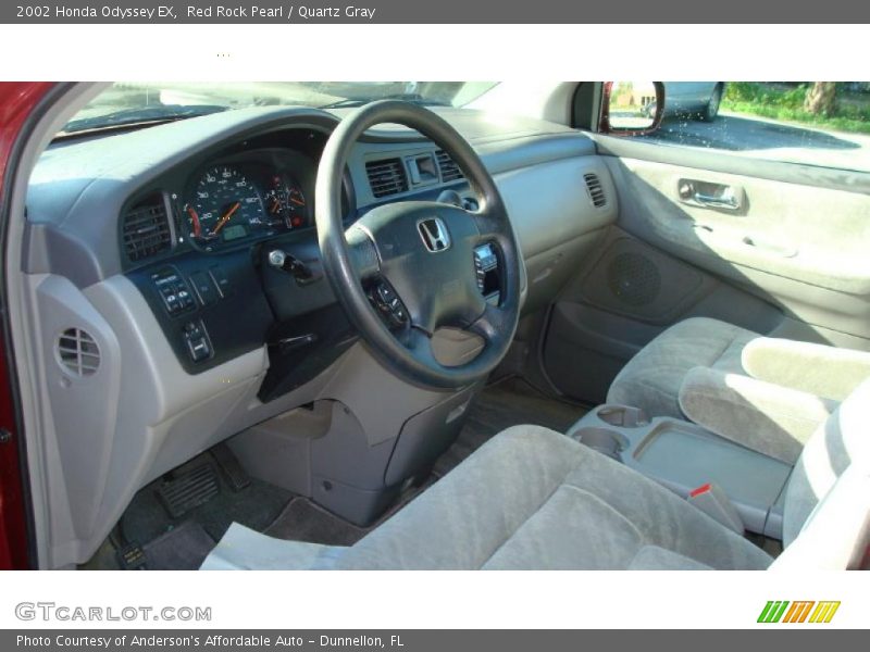 Red Rock Pearl / Quartz Gray 2002 Honda Odyssey EX