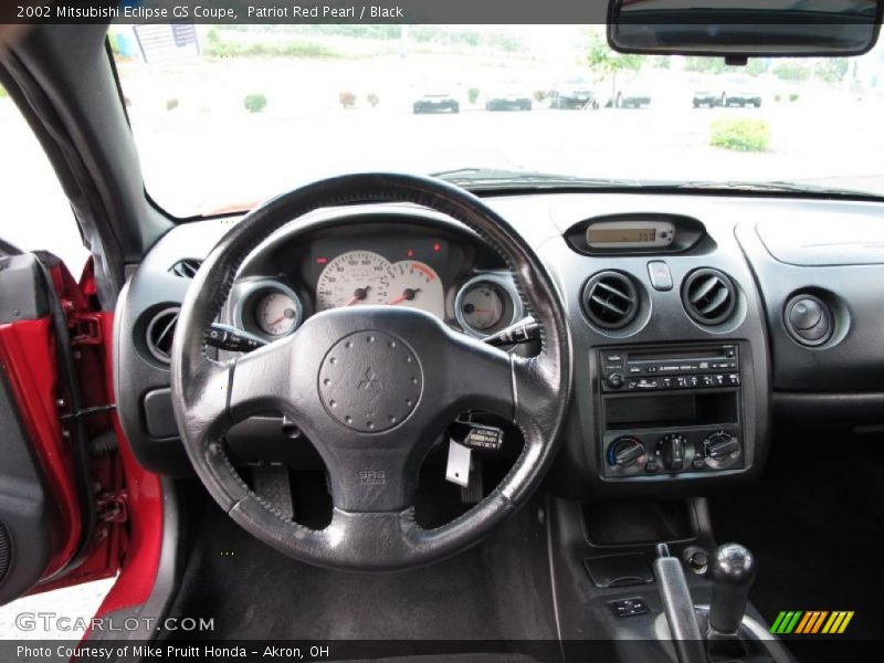 Patriot Red Pearl / Black 2002 Mitsubishi Eclipse GS Coupe