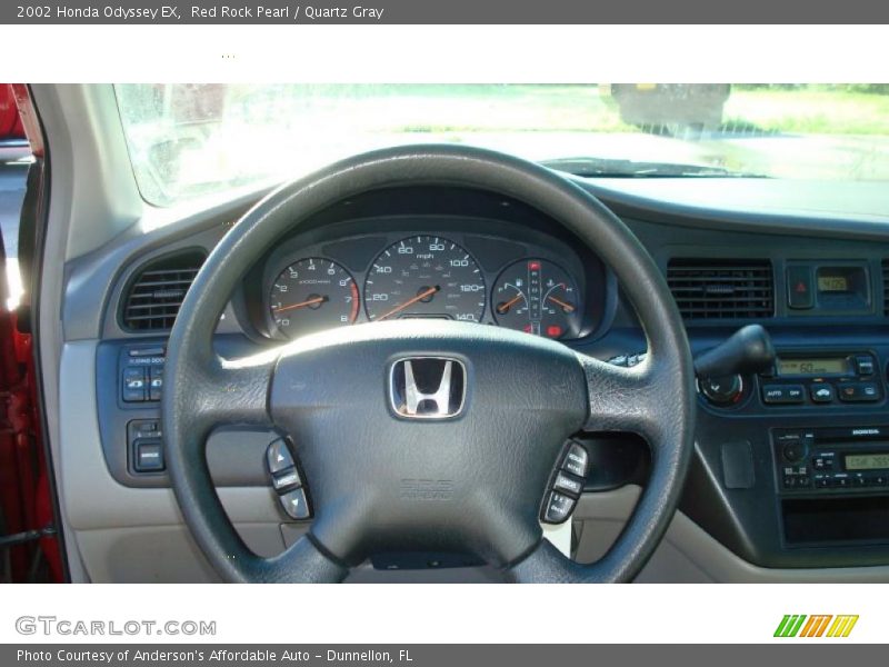 Red Rock Pearl / Quartz Gray 2002 Honda Odyssey EX