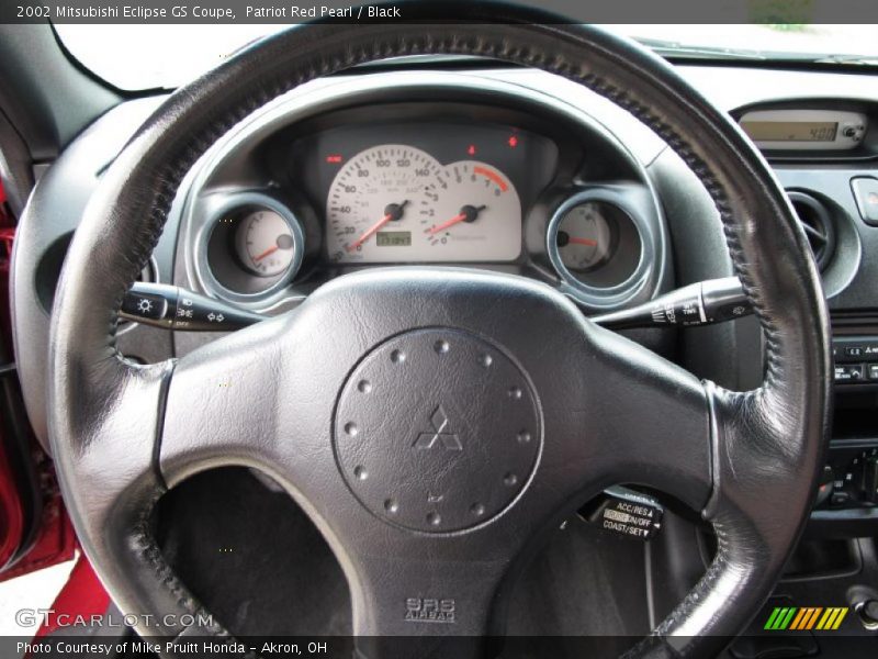 Patriot Red Pearl / Black 2002 Mitsubishi Eclipse GS Coupe