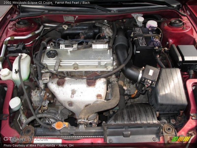 Patriot Red Pearl / Black 2002 Mitsubishi Eclipse GS Coupe