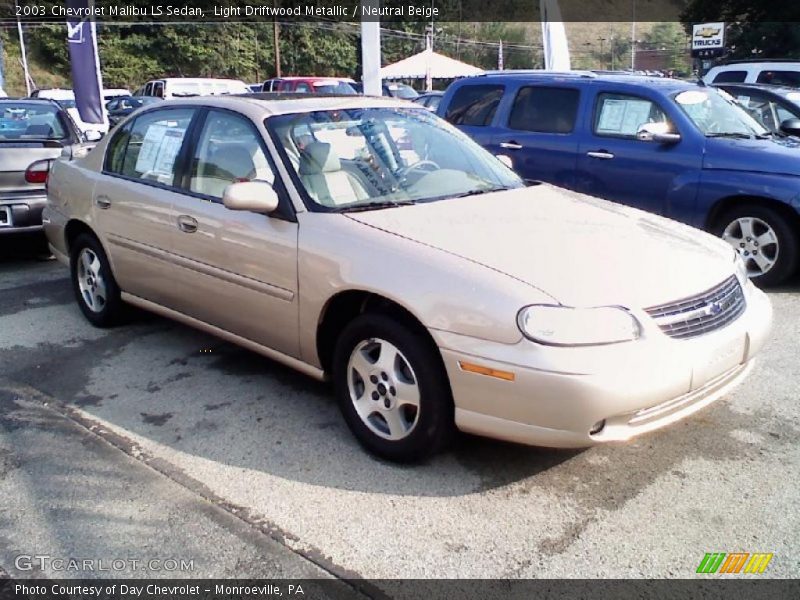 Light Driftwood Metallic / Neutral Beige 2003 Chevrolet Malibu LS Sedan