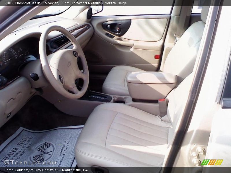 Light Driftwood Metallic / Neutral Beige 2003 Chevrolet Malibu LS Sedan