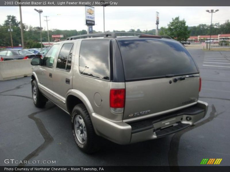 Light Pewter Metallic / Medium Gray 2003 Chevrolet Blazer LS 4x4