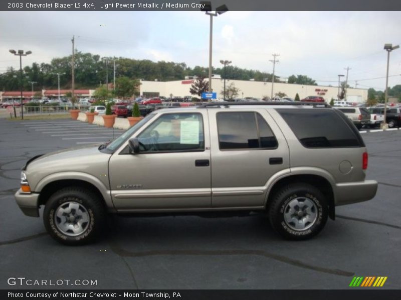 Light Pewter Metallic / Medium Gray 2003 Chevrolet Blazer LS 4x4