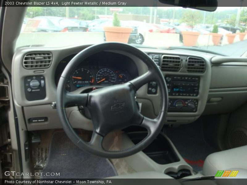 Light Pewter Metallic / Medium Gray 2003 Chevrolet Blazer LS 4x4