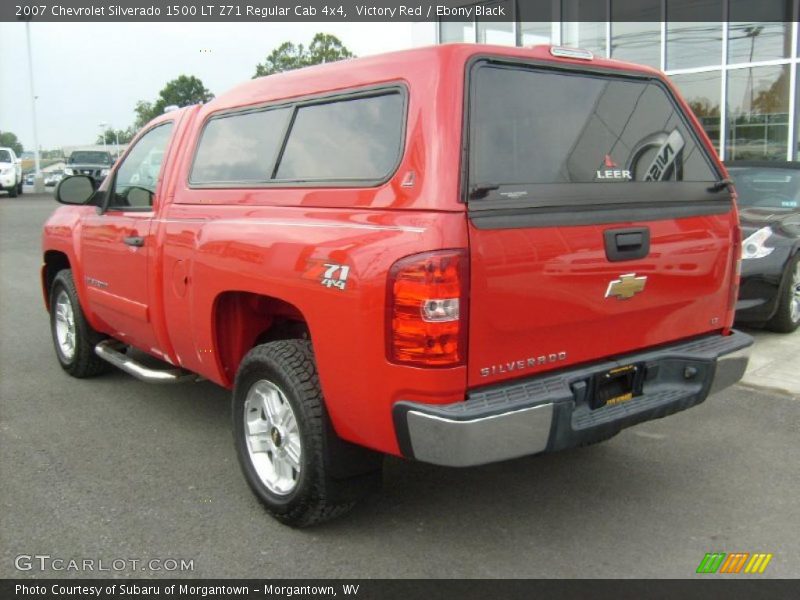 Victory Red / Ebony Black 2007 Chevrolet Silverado 1500 LT Z71 Regular Cab 4x4