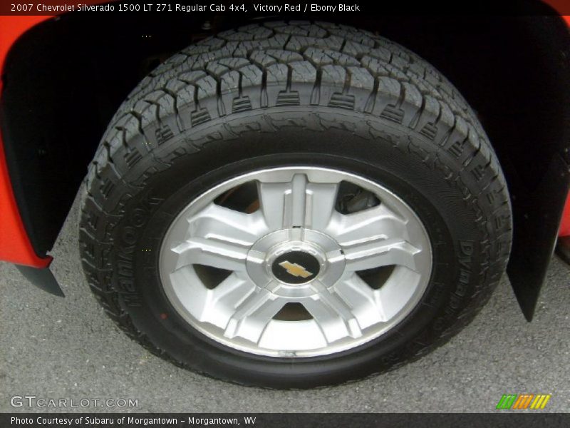 Victory Red / Ebony Black 2007 Chevrolet Silverado 1500 LT Z71 Regular Cab 4x4