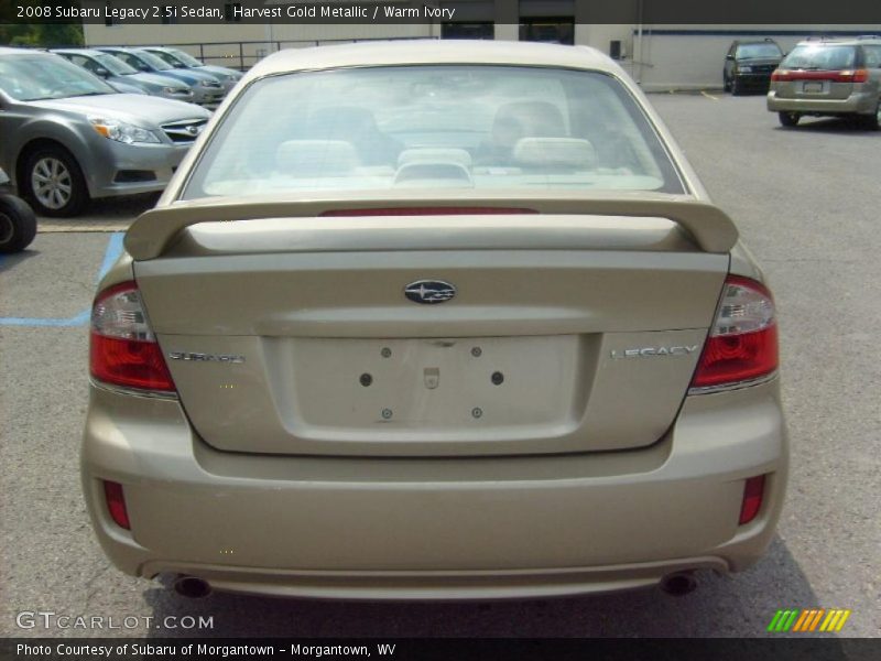 Harvest Gold Metallic / Warm Ivory 2008 Subaru Legacy 2.5i Sedan