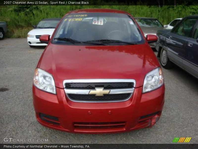 Sport Red / Charcoal Black 2007 Chevrolet Aveo LS Sedan