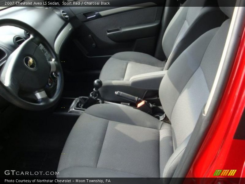 Sport Red / Charcoal Black 2007 Chevrolet Aveo LS Sedan