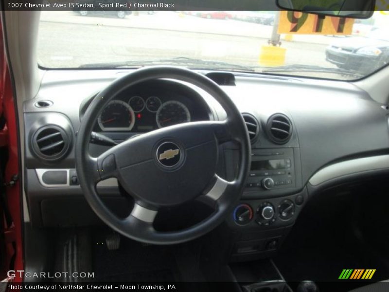 Sport Red / Charcoal Black 2007 Chevrolet Aveo LS Sedan