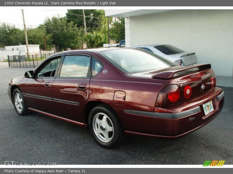 Dark Carmine Red Metallic / Light Oak 2000 Chevrolet Impala LS