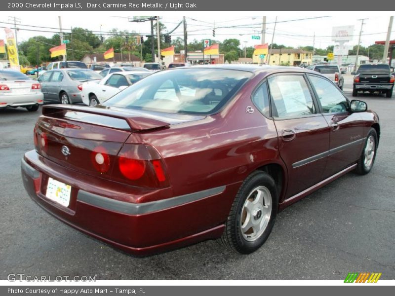Dark Carmine Red Metallic / Light Oak 2000 Chevrolet Impala LS
