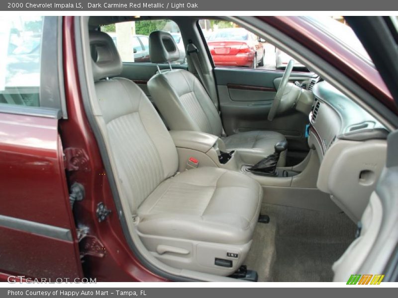 Dark Carmine Red Metallic / Light Oak 2000 Chevrolet Impala LS