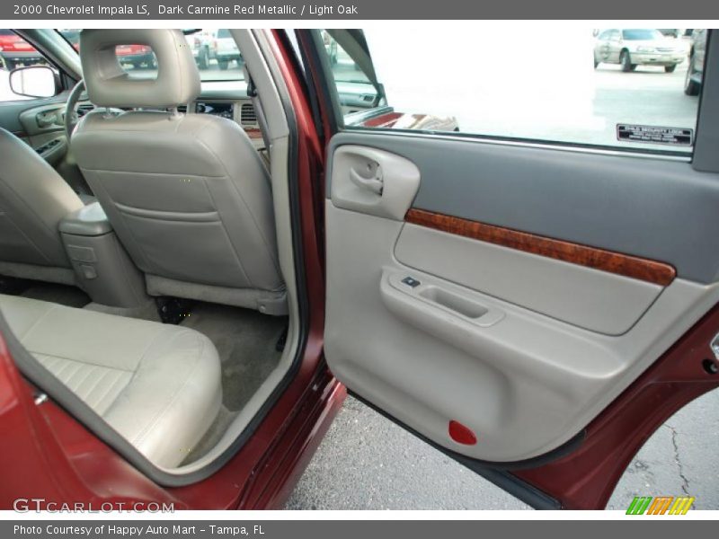 Dark Carmine Red Metallic / Light Oak 2000 Chevrolet Impala LS
