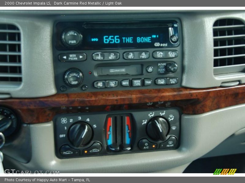 Dark Carmine Red Metallic / Light Oak 2000 Chevrolet Impala LS