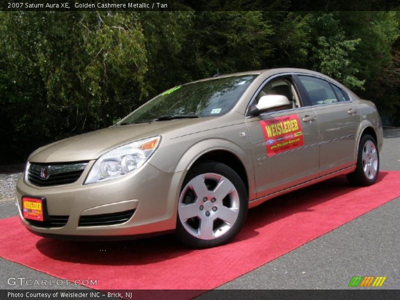 Golden Cashmere Metallic / Tan 2007 Saturn Aura XE