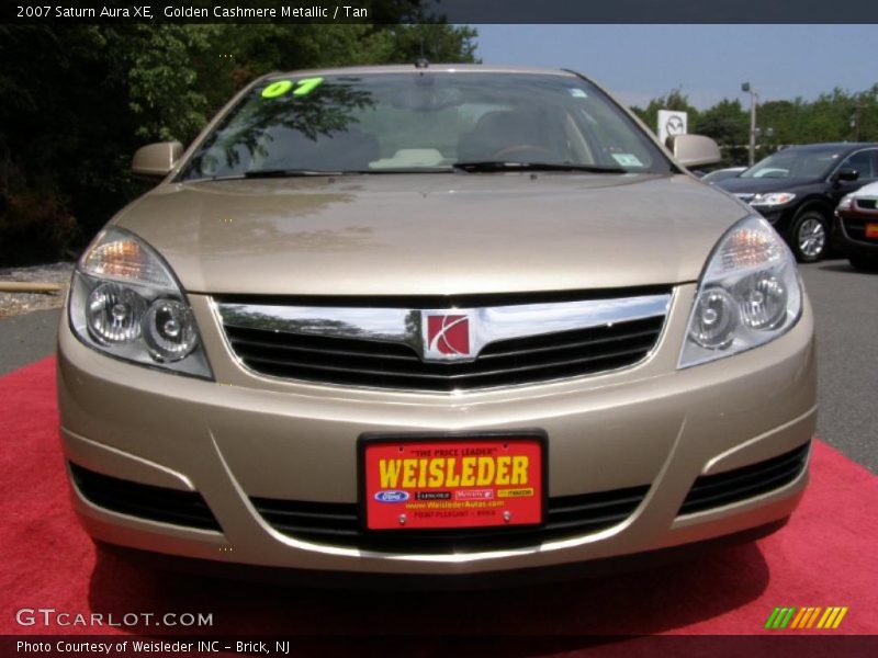 Golden Cashmere Metallic / Tan 2007 Saturn Aura XE