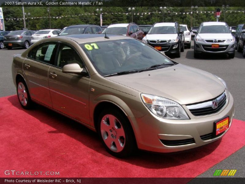 Golden Cashmere Metallic / Tan 2007 Saturn Aura XE