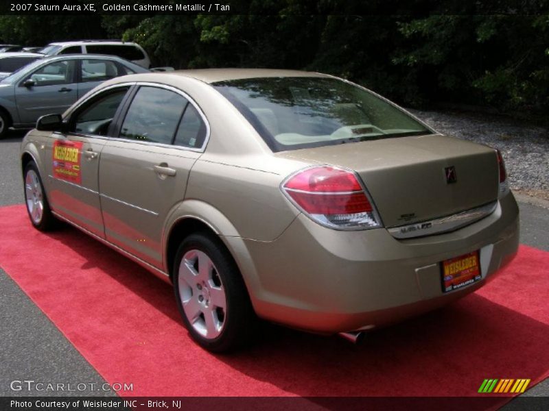 Golden Cashmere Metallic / Tan 2007 Saturn Aura XE