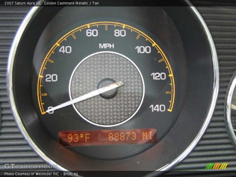 Golden Cashmere Metallic / Tan 2007 Saturn Aura XE