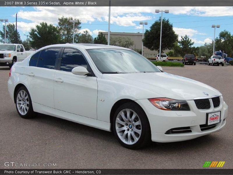 Alpine White / Black 2007 BMW 3 Series 335xi Sedan