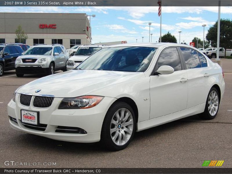 Alpine White / Black 2007 BMW 3 Series 335xi Sedan