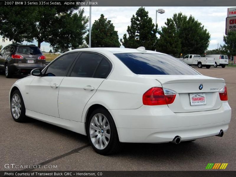 Alpine White / Black 2007 BMW 3 Series 335xi Sedan