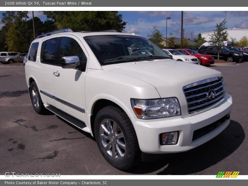 Tuscan Pearl White / Wheat 2008 Infiniti QX 56