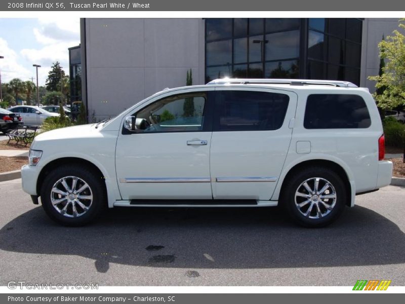 Tuscan Pearl White / Wheat 2008 Infiniti QX 56