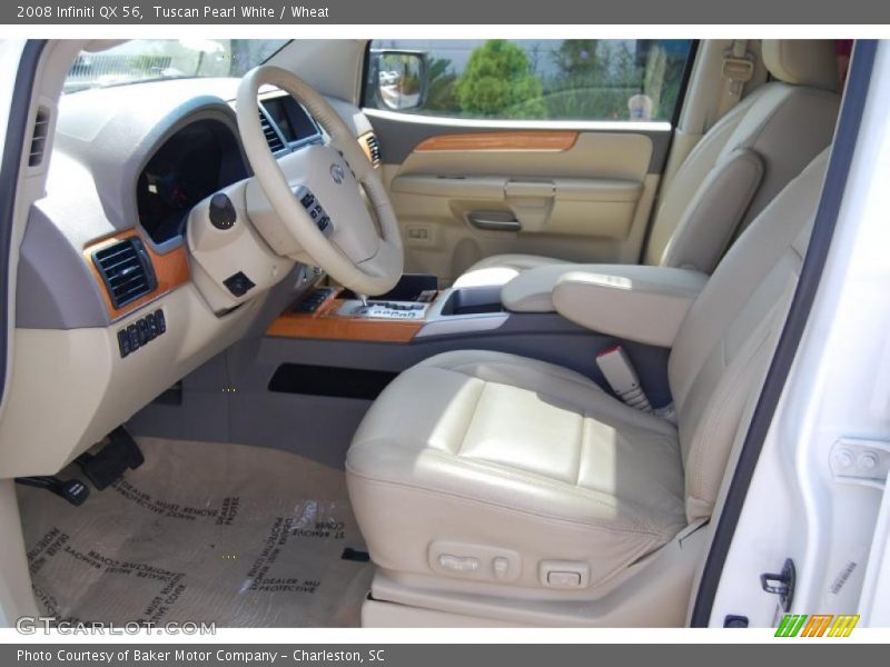 Tuscan Pearl White / Wheat 2008 Infiniti QX 56