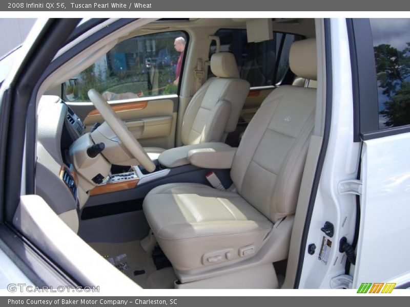 Tuscan Pearl White / Wheat 2008 Infiniti QX 56
