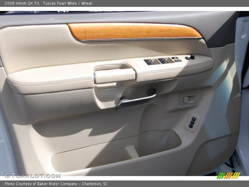 Tuscan Pearl White / Wheat 2008 Infiniti QX 56