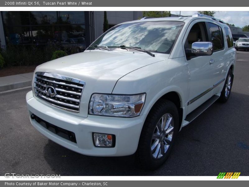Tuscan Pearl White / Wheat 2008 Infiniti QX 56